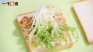 鸡肉苦苣三明治的做法步骤：5