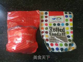 女士款半翻糖蛋糕的做法步骤：2