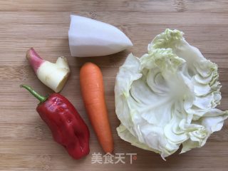 一夜渍---什锦泡菜的做法步骤：1