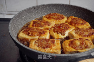 煎酿豆腐的做法步骤：16
