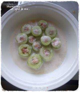 浇蛋黄瓜肉的做法步骤：3