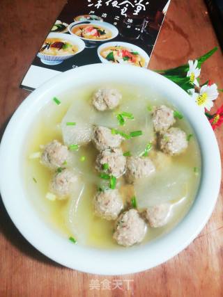 冬瓜肉圆汤的做法步骤：11