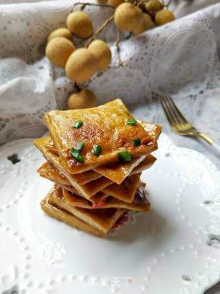香煎豆腐块的做法步骤：7
