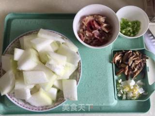 咸肉冬瓜煲的做法步骤：3