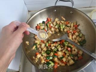 三彩藕丁的做法步骤：12