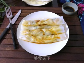 鲜肉虾仁肠粉的做法步骤：13