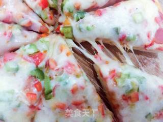 火腿培根披萨的做法步骤：3