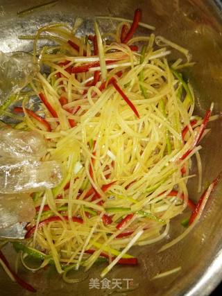 土豆丝煎饼的做法步骤：9