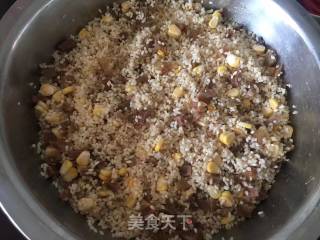 咸鸭蛋糯米饭的做法步骤：2