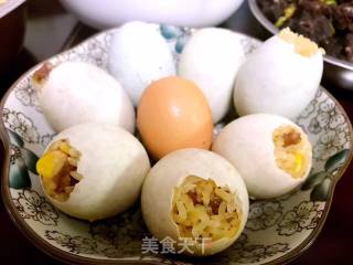 咸鸭蛋糯米饭的做法步骤：7