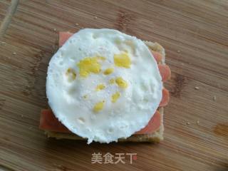火腿鸡蛋三明治的做法步骤：7