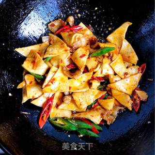 干锅千页豆腐的做法步骤：9