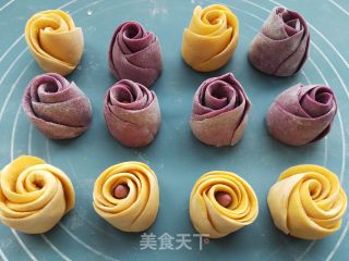 玫瑰花馒头的做法步骤：17