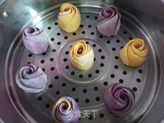 玫瑰花馒头的做法步骤：18