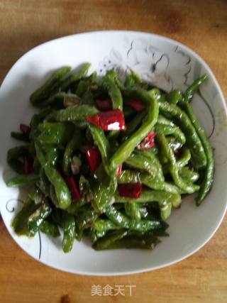 虎皮辣子拌豆角的做法步骤：9