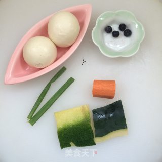 趣味早餐【小螃蟹拼盘】的做法步骤：1
