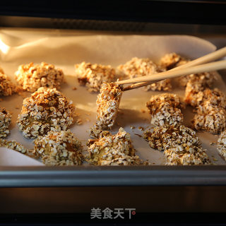 daogrs挑战低脂大诱惑——燕麦盐酥鸡的做法步骤：11