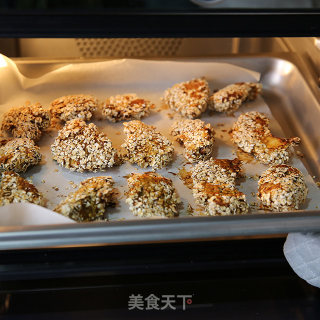 daogrs挑战低脂大诱惑——燕麦盐酥鸡的做法步骤：12