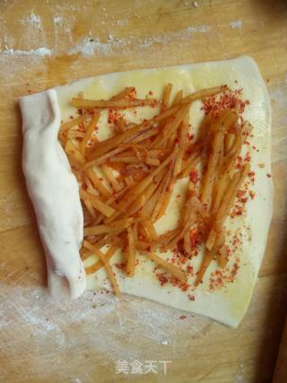 电饭锅土豆辣子煎饼的做法步骤：2