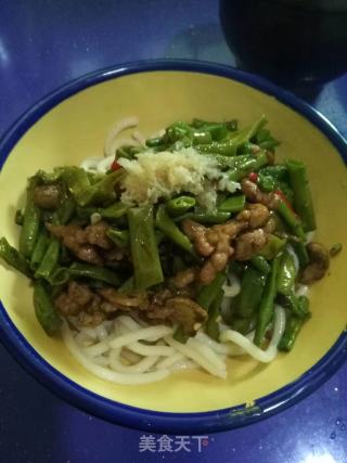 又辣又好吃的肉丝豆角捞面条，超级下饭的做法步骤：6