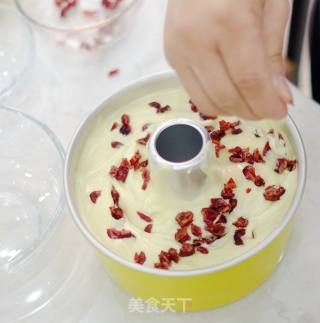 红酒蔓越莓戚风的做法步骤：15