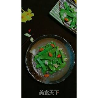 养生小炒杏仁荷兰豆的做法步骤：6