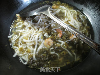 开洋咸菜汤面的做法步骤：5