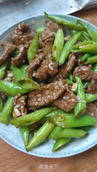 杭椒牛柳(津)的做法步骤：2