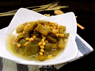 苦瓜焖黄豆的做法步骤：12