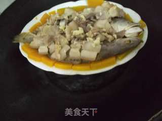 咸鱼蒸五花肉的做法步骤：10