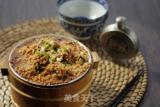 小米蒸牛肉的做法步骤：9