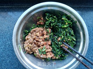 菠菜粗粮馅饼——暑假的奢侈早餐的做法步骤：3
