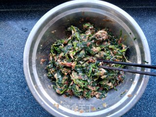 菠菜粗粮馅饼——暑假的奢侈早餐的做法步骤：4