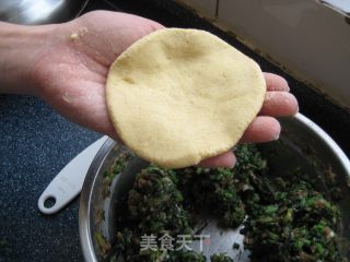 菠菜粗粮馅饼——暑假的奢侈早餐的做法步骤：7