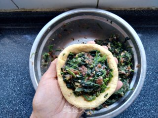菠菜粗粮馅饼——暑假的奢侈早餐的做法步骤：8