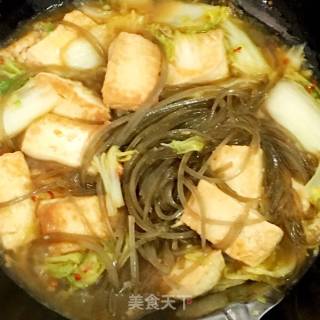 白菜粉丝炖豆腐的做法步骤：9