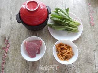 榨菜肉片青菜汤的做法步骤：1