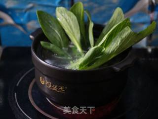 榨菜肉片青菜汤的做法步骤：7
