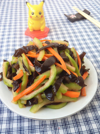 黑木耳拌瓜皮的做法步骤：10