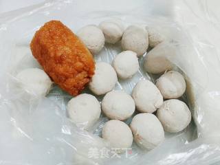 肉丸裹肉汤粉的做法步骤：4