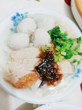 肉丸裹肉汤粉的做法步骤：15