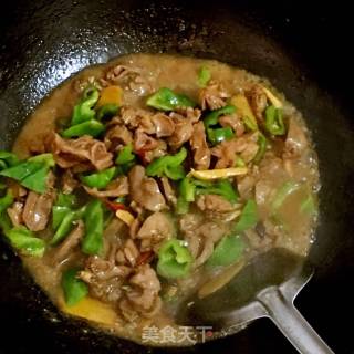 鸡杂炒青椒的做法步骤：8