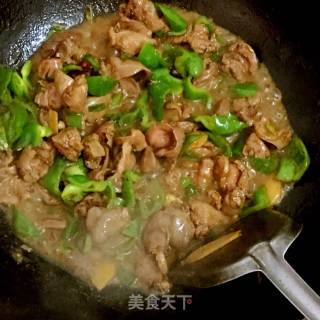 鸡杂炒青椒的做法步骤：10