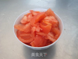 番茄烩双菇的做法步骤：2