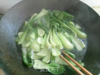 蚝油香菇油菜的做法步骤：1