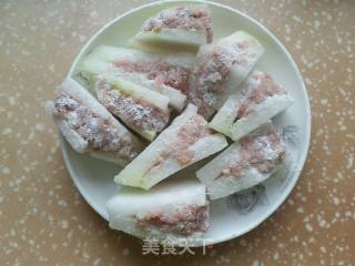煎酿冬瓜盒子的做法步骤：4