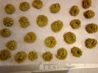 抹茶曲奇饼干的做法步骤：11