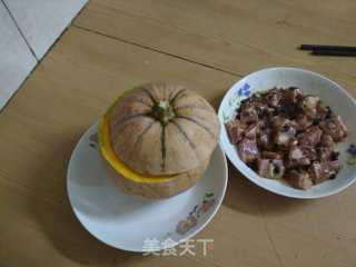 南瓜蒸排骨的做法步骤：5