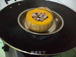 南瓜蒸排骨的做法步骤：9