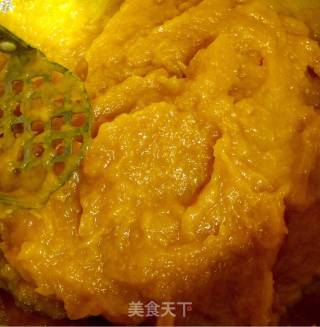 自制豆沙馅儿南瓜饼的做法步骤：5